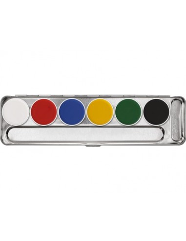 Paleta Aquacolor Flúorescente 6 tonos