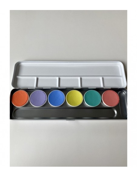 Paleta Pastel Aqua Paint 6 tonos - PANKRO