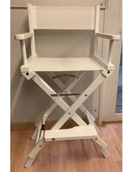 Silla Maquillaje madera blanca