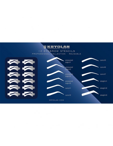 Eyebrow Stencils Set - KRYOLAN
