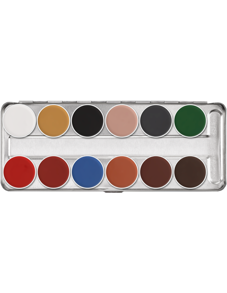 Paleta Aquacolor 12 tonos - KRYOLAN