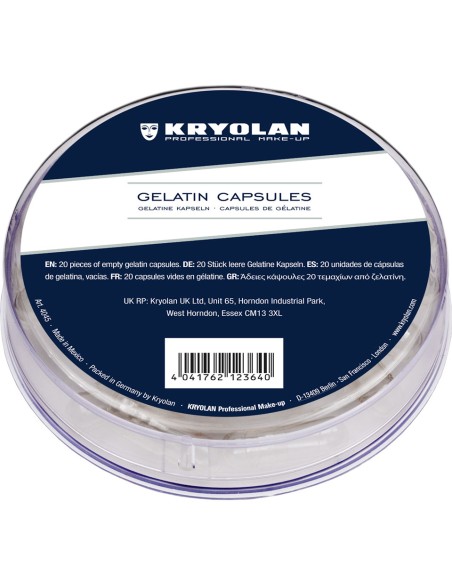 Cápsulas vacias de Gelatina - KRYOLAN