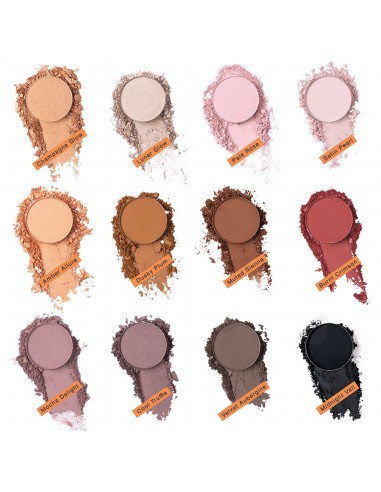 VELVET VISION EYE SHADOW PALETA 12 TONOS